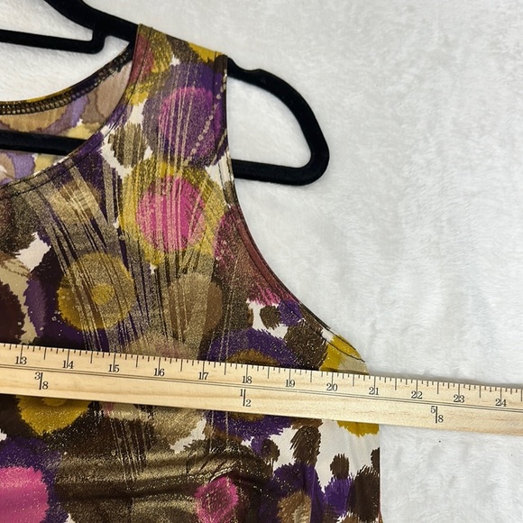 Green and White Sleeveless Mini Sundress - Picture 4 of 8